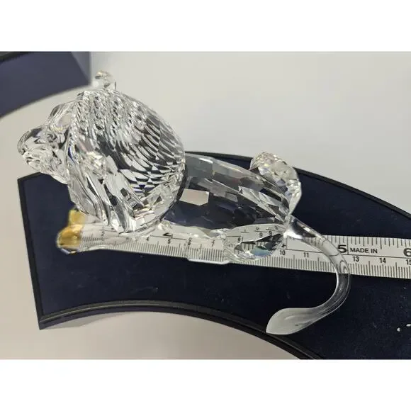 Swarovski Lion Figurine Inspiration Africa Collect Approx 5" EUC Vintage No Box - Picture 7 of 8